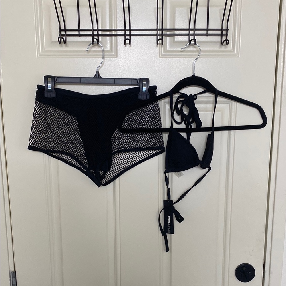 Fashion Nova Black Bikini Swimwear